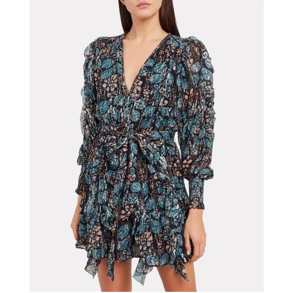 Ulla Johnson Natalia Silk Dress Indigo‎